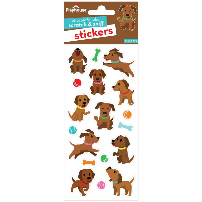 Playhouse Chocolate Scented Pack of Two Scratch & Sniff Sticker