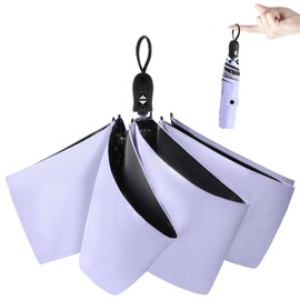 Parasol, UV Protection, 100% Light Blocking, Foldable, 6.7 oz (186 g - 196 g), Convenient to Carry, Durable, Lightweight, One-Touch Auto Open and Close, Rain Umbrella, Women's, Compact, Complete Light