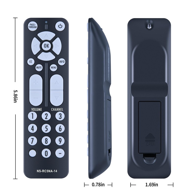 New NS-RC5NA-14 Replacement Remote Control Compatible for Insignia Digital Analog