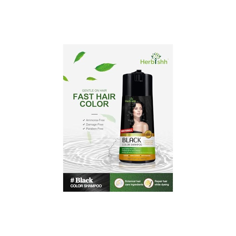 Herbishh Champú de color para cabello - Champú y acondicionador