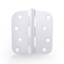 24 Pack goldenwarm 4 inch White Door Hinges Interior Door Hinges, Heavy Duty Exterior Door Hinges 4in x 4in with 5/8" Radius Corners