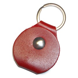 Leather Workshop Satou Key Holder, Leather, Keyring, Strap, Coin Type, Edy QuicPay Edy 500 yen, IC Chip, SD Card Case, Genuine Leather, Stylish, Men's, Women's, Brand, Made in Japan, red