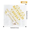 Retired 2025 Cocktail Napkins, 50 Pack 3-Ply Retirement Party Decorations