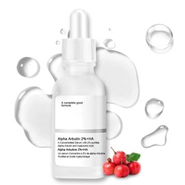 Allony Alpha Arbutin 2% + HA, Arbutin Serum, Alpha Arbutin Serum, Hyalurons?ure Gesichtsserum, zur Entfernung von Pigmentflecken, Wiederherstellung der Hautelastizit?t, Geeignet fr Alle Hauttypen, 30ml
