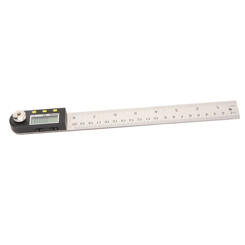 Digital Angle Ruler 200mm 0 to 360 Degree Stainless Steel