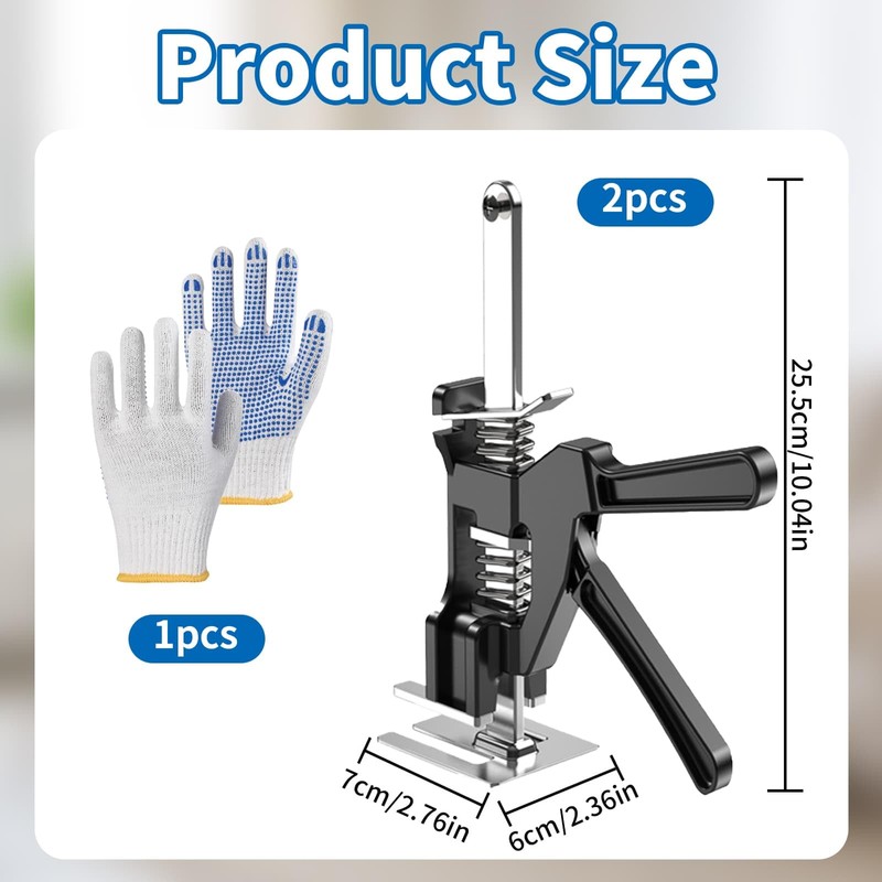 2 PCS Labor Saving Hand Lifting Jack, Multi-Function Height Adjustment