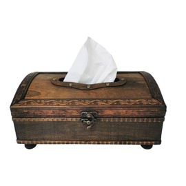 Carina's Collection Dark Brown Tissue Box Cover