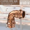 Copper Press Fittings,1/2 inch Copper Coupling 90 degree Elbow Coupling