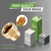 Litorange 1 Pack Lead-Free Hose Bib Adapter, 1-1/16" Fine Thread