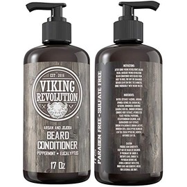 Best Deal Beard Conditioner w/Argan & Jojoba Oils - Softens & Strengthens - Natural Peppermint and Eucalyptus Scent - Beard Conditioner w/Beard Oil (1