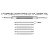 Alpine 6 pcs Stainless Steel Spring Bars with Spring Bar