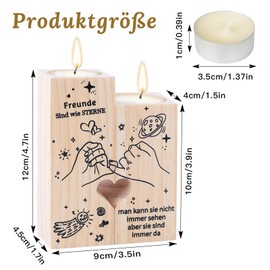 Yumcute Geschenke für Freundin, Kerzenständer Geschenke, Beste Freundin Geburtstagsgeschenk, Geschenke für Beste Freunde Freundin Weihnachten