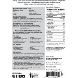 Zaiqa Bulgur Wheat #1 | Easy to Prepare, Delicious to Taste, 100% Whole Durum Wheat | Good for Nutritious Quick Side Dishes, Pilafs & Soups | Healthy Alternative - 2 LBS (No. 1 - Fine Grain)