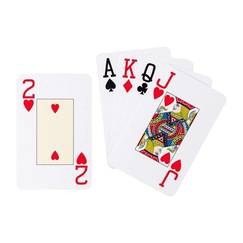 Entertaining with Caspari Double Deck of Bridge Playing Cards, Jumbo