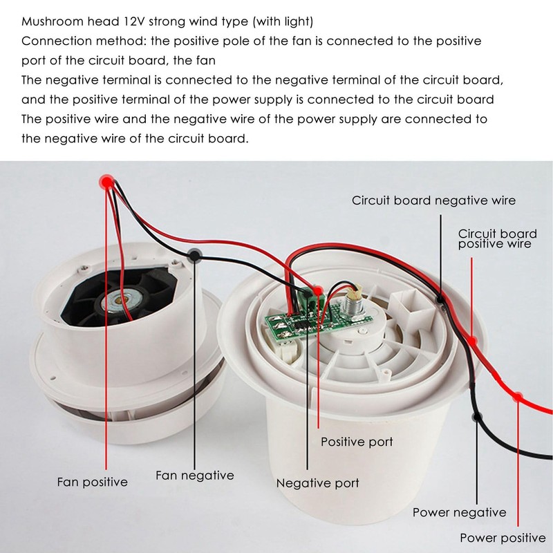 CeaHoify 12V RV Roof Ventilation Ceiling Exhaust Fan Air Vent