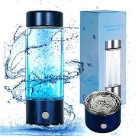 Hydrogen Water Bottle,Portable Hydrogen Water Generator Machine, Improve Water in 3 Minutes Quick Electrolysis, Suitable for Home, Office, Travel, Daily Drinking (Blue)