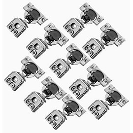 Soft Close 1-1/4" Overlay Cabinet Hinge Cabinet Kitchen Hardware Kitchen Cabinet Door Hinges with Screws 105 Degree 6 Ways 3 Cam Adjustment