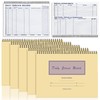 Saypacck 5 Pcs Daily Service Record Book 8.5 x 11