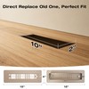 Aluminum RV Floor Vent Cover, 2"x10" RV Floor Register Vent