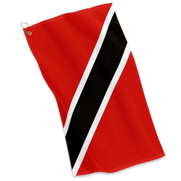ExpressItBest Golf/Sports Towel - Flag of Trinidad and Tobago