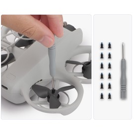 DGBAY DJI Neo Propellers for Drone,2 Pairs Propellers with Screws Quick Release Blades 2016S Props Compatible with DJI NEO Accessories(Black)