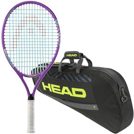 Head Instinct 25 Inch Junior Tennis Racquet Bundled w a Head Base 3R Tennis Racquet Bag S (Black/Yellow)