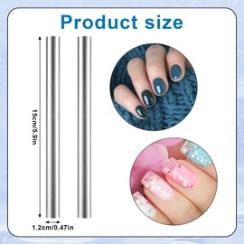 2 Stück Cateye Magnet, Doppelkopf Katzenaugen Magnetstifte Extra Lange Katzenaugen Magnetstifte Katzenaugen Gel Nagellack Werkzeuge Nagel Magnet Werkzeug für DIY 3D Nägel