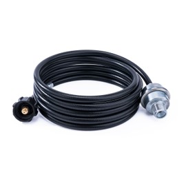 Duodyeo 12 Foot Propane Hose Extended Version with Fuel Filter F273699 Compatible with Mr Heater Buddy and Big Buddy Portable Heater, with Adapter to Connect to 5-45 lb Propane Tank