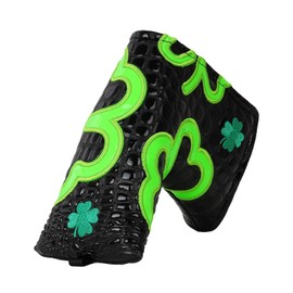 Craftsman Golf Crocodile Pattern Clover Golf Club Headcover Blade Putter Cover