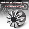 KaTur Motorcycle Black CNC Deep Cut Front Axle Nut Cover