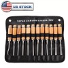 Unbranded 12 Pcs Wood Carving Hand Chisel Tool Set Professional