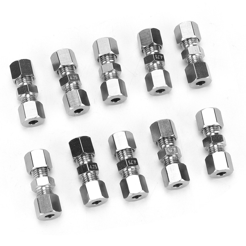 10PCS Quick Brake Line Connector for 4.75mm Braking Cable Metal