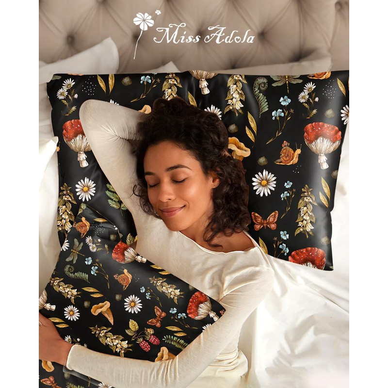 Miss Adola Silk Pillowcase 2 Pack - Cute Pillow Cases