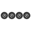 4pcs Suitcase Wheels Replacement Durable Silent PVC Swivel Luggage Caster