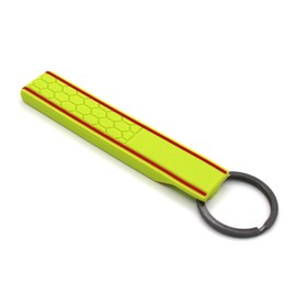 CYK www. CoverYourKey .de Key Fob with Honeycomb Structure Key Cover Pendant Lanyard Honeycomb (Lime Green/Red)