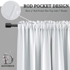DONREN 72 Inch Room Darkening Curtain Panels - Thermal Insulated