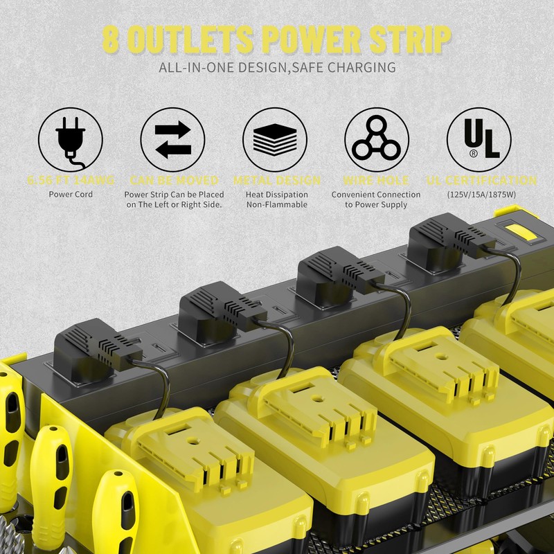 MAVIKS Heavy Duty Drill Holder & Power Tool Organizer Wall