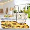 Monarch Butterfly Dish Drying Mat Small for Kitchen Counter, Fast