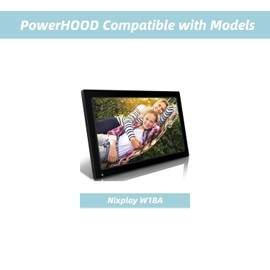 PowerHOOD 12V AC/DC Adapter Compatible with Nixplay 18 Inch Digital WiFi Photo Frame W18A Wall-Mountable Digital Picture Frame 12VDC DC12V 12 Volt 12 Volts Power Supply Cord Battery Charger Cable PSU
