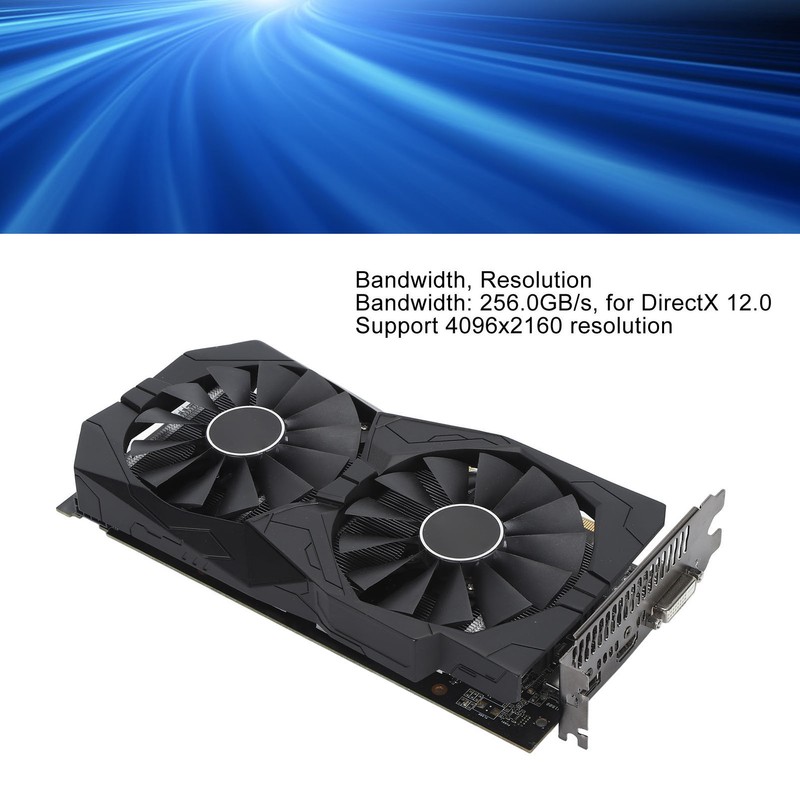 RX580 8GB Graphics Card Professional GDDR5 256 Bit Efficient Dual