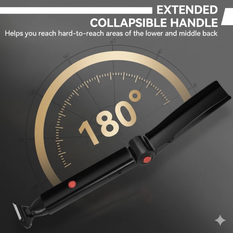The Perfect Part Long Handle Electric Back Shaver For Men