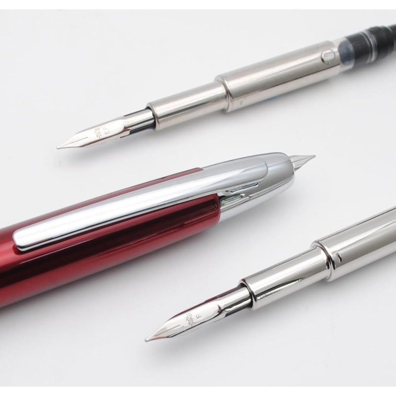 JINHAO 10 Press Fountain Pen Retractable Metal Pen with Ink