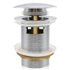 FerdY Pop-up Drain for Freestanding Bathtub, Polished Chrome Finish, cUPC