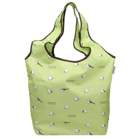 Anes p574 Insulated Shopping Bag with Zipper, Foldable, Compact, Eco Bag, Thermal Insulated, Shimano Enaga / Pistachio