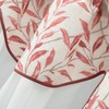 VOGOL Linen Textured Kitchen Valance, Double Layers View Reducing Scalloped
