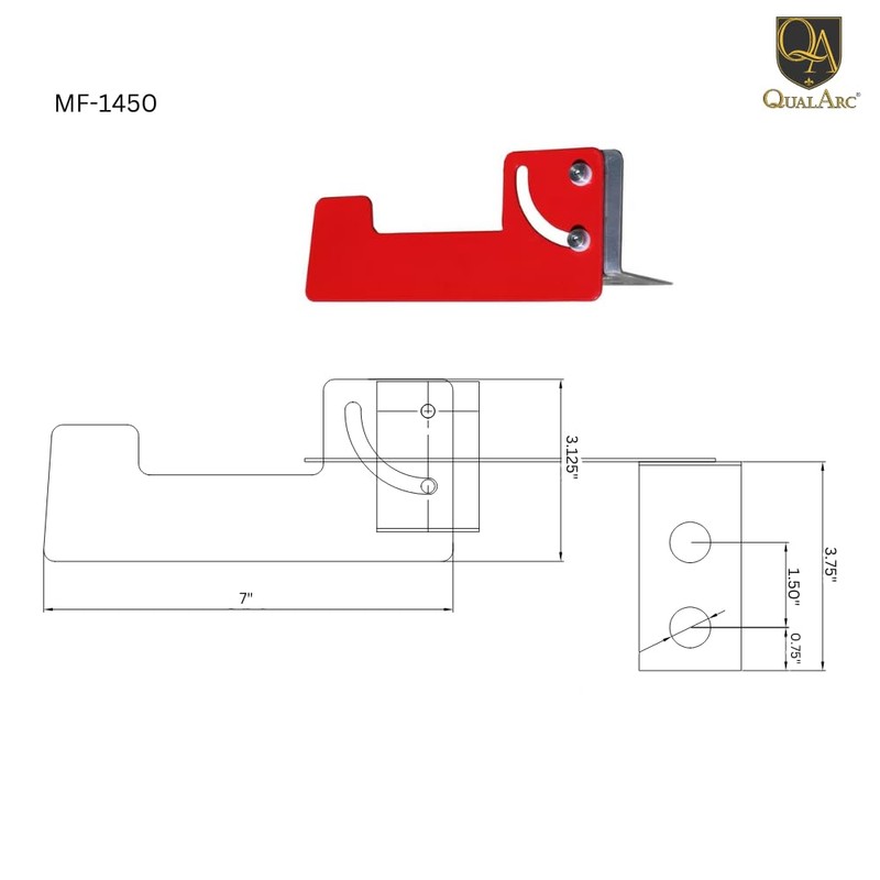 Qualarc Manchester Masonry Flag - Red - LLFM