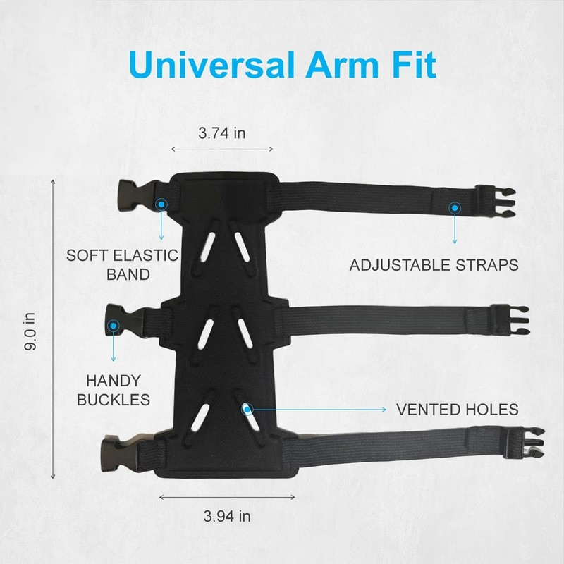 NRJSSCC Archery Arm Guard, Adjustable Strap Buckle Bow Arm Guards
