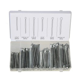 144PC Large Assorted Cotter Pins Extra Large Pin Assortment Cotter Keys Set