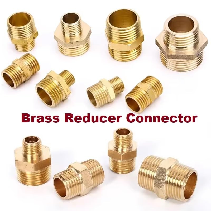MiJunHD 2PCS Brass Straight Connector | BSP Male Thread G3/4≈25mm≈1inch