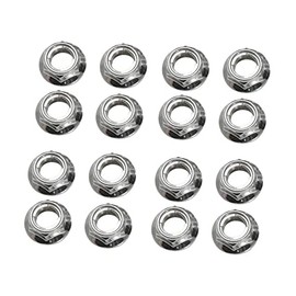Flange Locking Lug Nut (16pk) 10mm x 1.25mm Thread Pitch Compatible With Yamaha WARRIOR 350 1987-2004